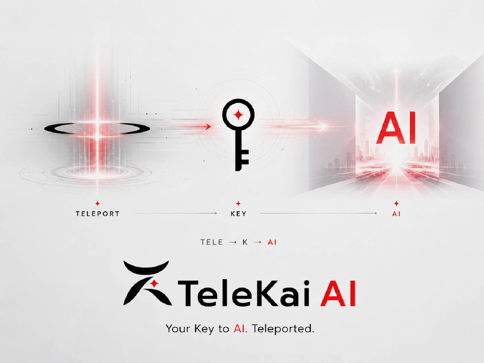 Key teleporting through portal — TeleKai naming concept