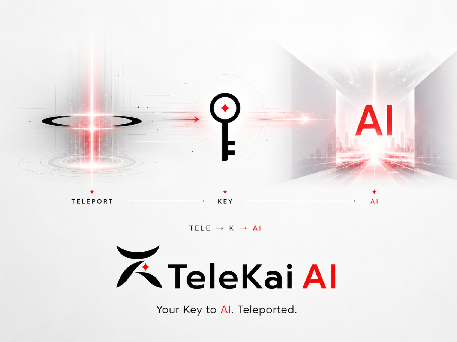 Key teleporting through portal — TeleKai naming concept